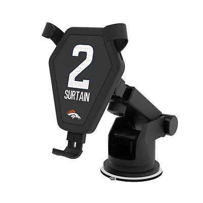 Keyscaper Patrick Surtain Black Denver Broncos Wireless Car Charger