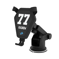 Keyscaper Frank Ragnow Black Detroit Lions Wireless Car Charger