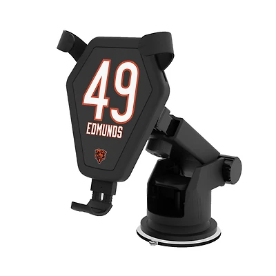 Keyscaper Tremaine Edmunds Black Chicago Bears Wireless Car Charger