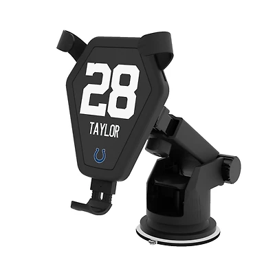 Keyscaper Jonathan Taylor Black Indianapolis Colts Wireless Car Charger