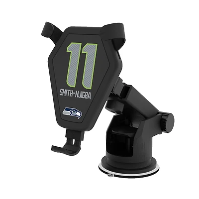 Keyscaper Jaxon Smith-Njigba Black Seattle Seahawks Wireless Car Charger