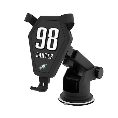 Keyscaper Jalen Carter Black Philadelphia Eagles Wireless Car Charger