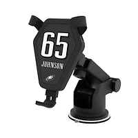 Keyscaper Lane Johnson Black Philadelphia Eagles Wireless Car Charger