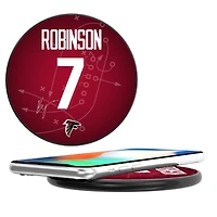 Keyscaper Bijan Robinson Black Atlanta Falcons 15-Watt Wireless Charging Station