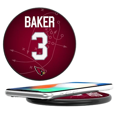 Keyscaper Budda Baker Black Arizona Cardinals Wireless Charging Station