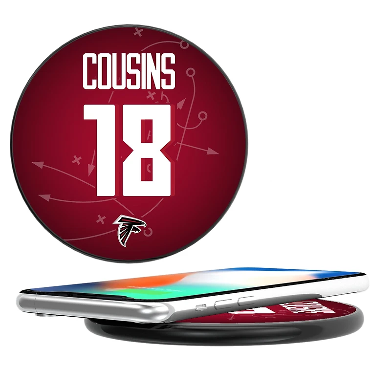 Keyscaper Kirk Cousins Black Atlanta Falcons Wireless Charging Station