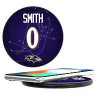 Keyscaper Roquan Smith Black Baltimore Ravens Wireless Charging Station