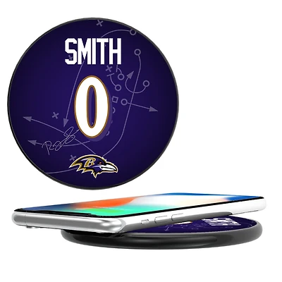 Keyscaper Roquan Smith Black Baltimore Ravens Wireless Charging Station