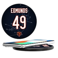 Keyscaper Tremaine Edmunds Black Chicago Bears Wireless Charging Station