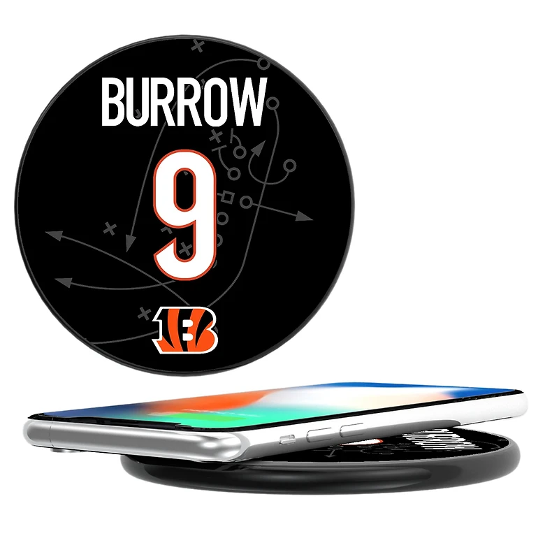 Keyscaper Joe Burrow Black Cincinnati Bengals Wireless Charging Station