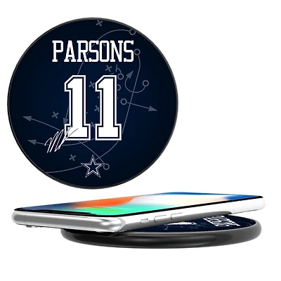 Keyscaper Micah Parsons Black Dallas Cowboys Wireless Charging Station