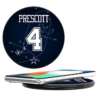 Keyscaper Dak Prescott Black Dallas Cowboys Wireless Charging Station