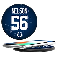 Keyscaper Quenton Nelson Black Indianapolis Colts Wireless Charging Station