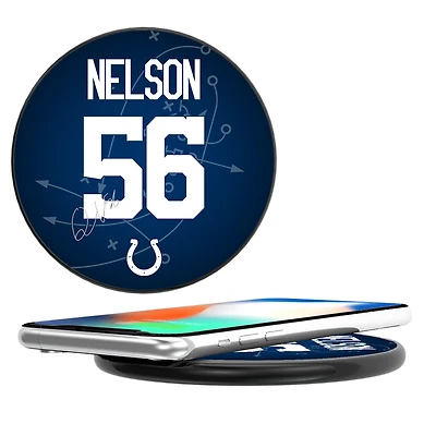 Keyscaper Quenton Nelson Black Indianapolis Colts Wireless Charging Station