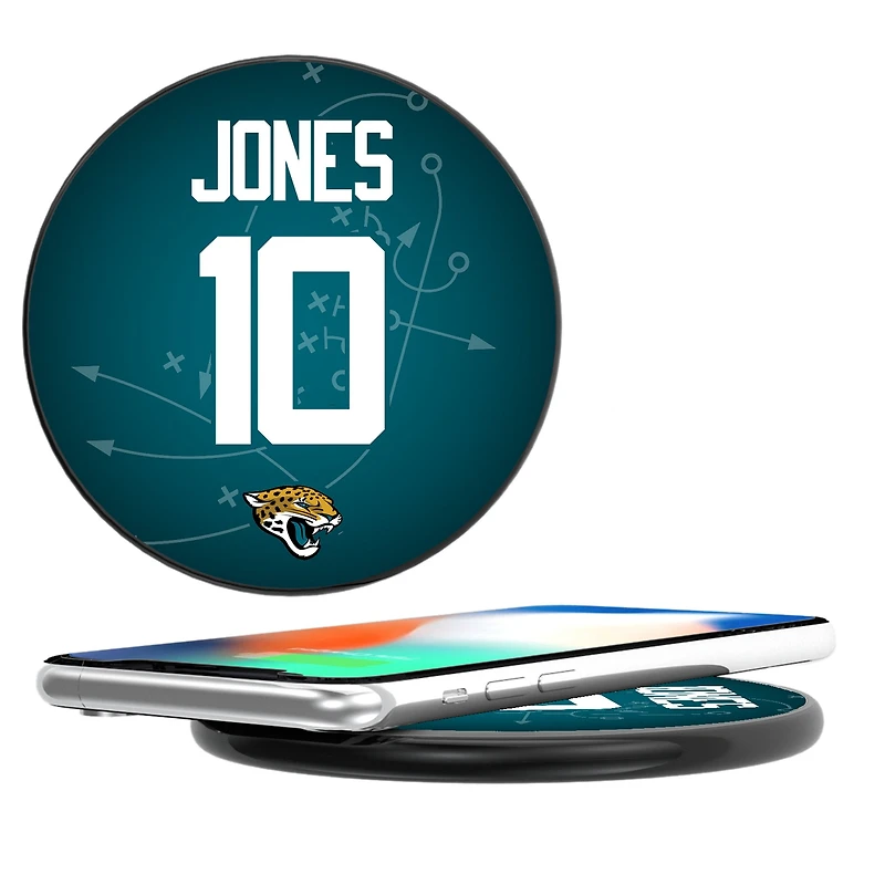Keyscaper Mac Jones Black Jacksonville Jaguars Wireless Charging Station