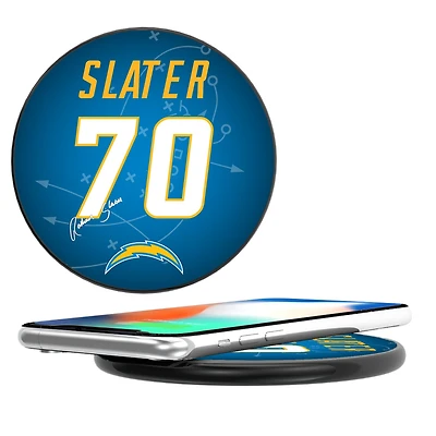 Keyscaper Rashawn Slater Black Los Angeles Chargers Wireless Charging Station