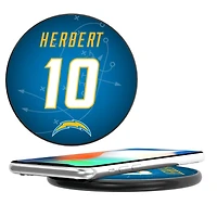 Keyscaper Justin Herbert Black Los Angeles Chargers Wireless Charging Station