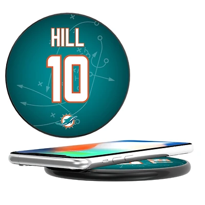 Keyscaper Tyreek Hill Black Miami Dolphins Wireless Charging Station