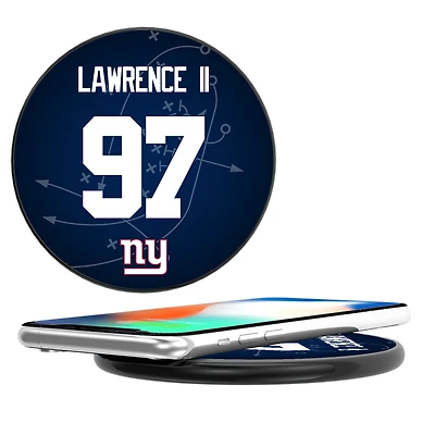 Keyscaper Dexter Lawrence II Black New York Giants Wireless Charging Station