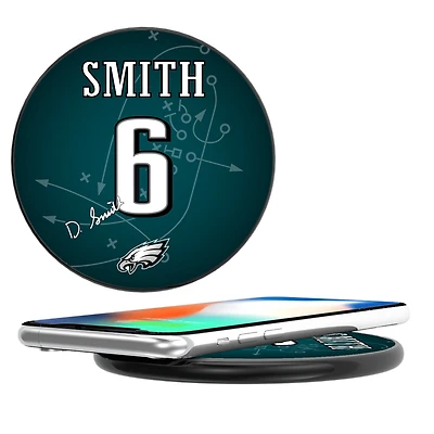 Keyscaper DeVonta Smith Black Philadelphia Eagles Wireless Charging Station