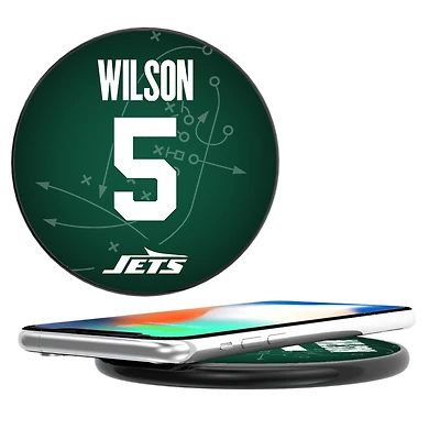Keyscaper Garrett Wilson Black New York Jets Wireless Charging Station