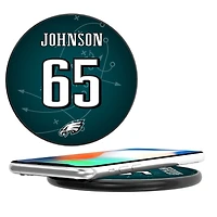 Keyscaper Lane Johnson Black Philadelphia Eagles Wireless Charging Station