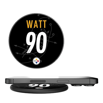 Keyscaper T.J. Watt Black Pittsburgh Steelers Wireless Charging Station