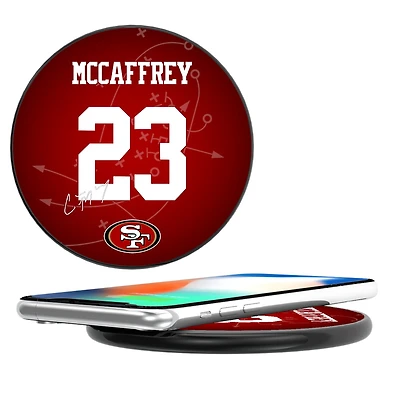 Keyscaper Christian McCaffrey Black San Francisco 49ers Wireless Charging Station