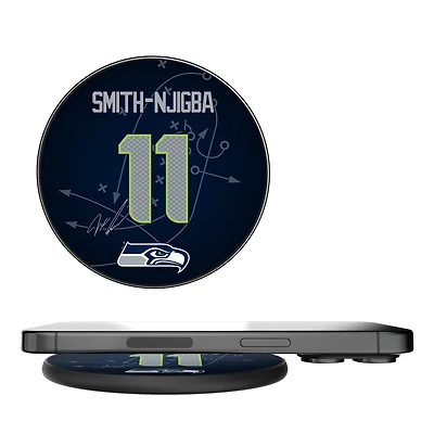 Keyscaper Jaxon Smith-Njigba Black Seattle Seahawks Wireless Charging Station