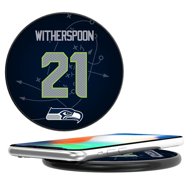 Keyscaper Devon Witherspoon Black Seattle Seahawks Wireless Charging Station
