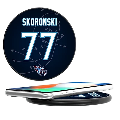 Keyscaper Peter Skoronski Black Tennessee Titans Wireless Charging Station