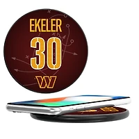 Keyscaper Austin Ekeler Black Washington Commanders Wireless Charging Station
