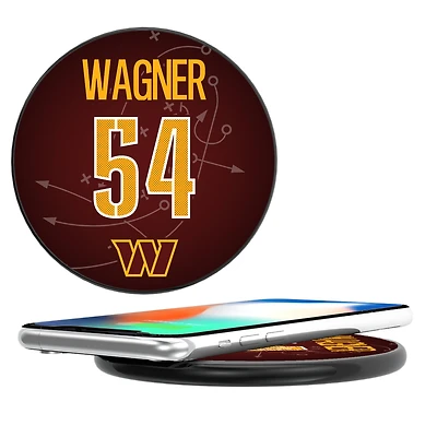 Keyscaper Bobby Wagner Black Washington Commanders Wireless Charging Station
