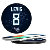 Keyscaper Will Levis Black Tennessee Titans Wireless Charging Station