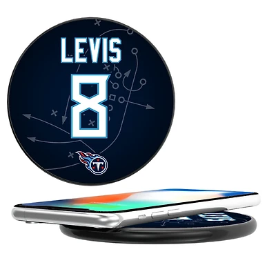 Keyscaper Will Levis Black Tennessee Titans Wireless Charging Station