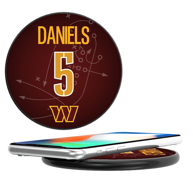 Keyscaper Jayden Daniels Black Washington Commanders Wireless Charging Station