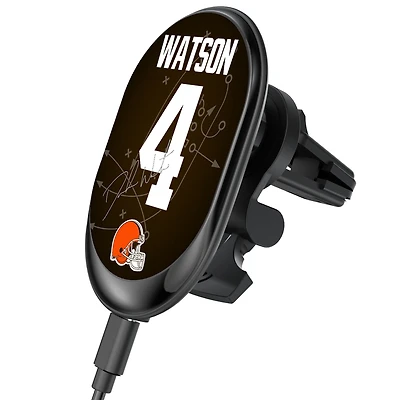 Keyscaper Deshaun Watson Cleveland Browns Wireless Magnetic Car Charger