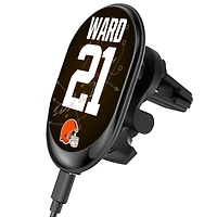 Keyscaper Denzel Ward Cleveland Browns Wireless Magnetic Car Charger