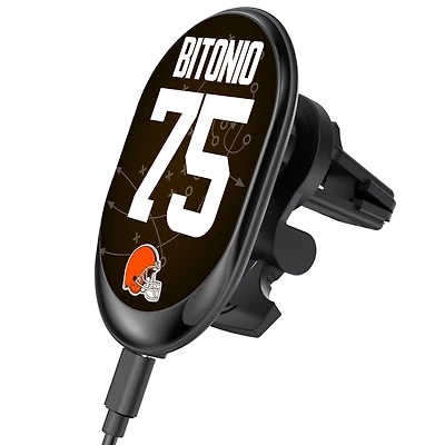 Keyscaper Joel Bitonio Cleveland Browns Wireless Magnetic Car Charger