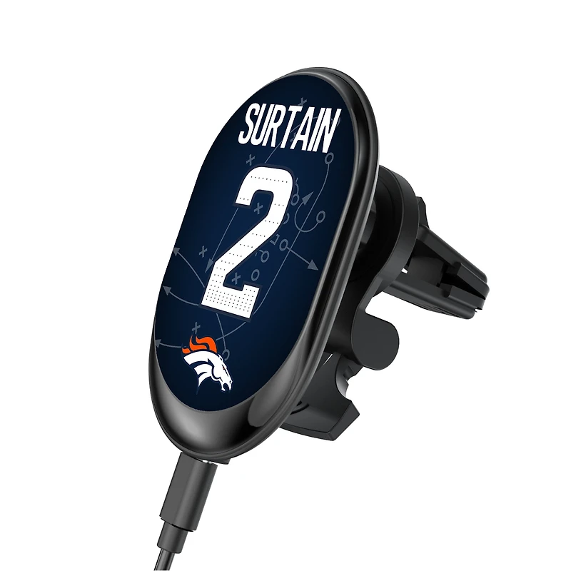 Keyscaper Patrick Surtain Denver Broncos Wireless Magnetic Car Charger