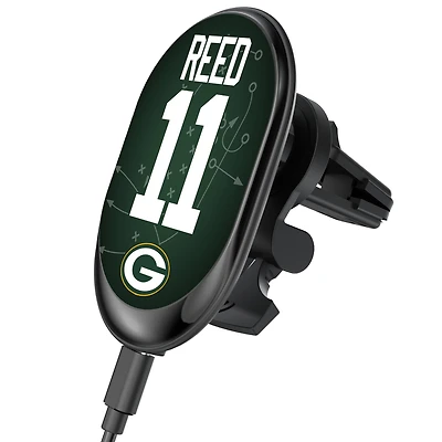 Keyscaper Jayden Reed Green Bay Packers Wireless Magnetic Car Charger