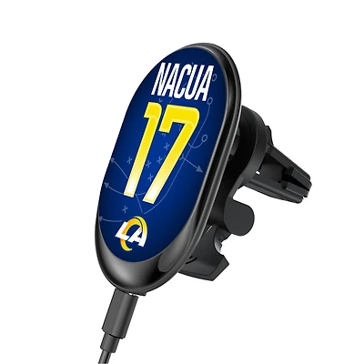 Keyscaper Puka Nacua Los Angeles Rams Wireless Magnetic Car Charger