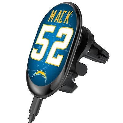 Keyscaper Khalil Mack Los Angeles Chargers Wireless Magnetic Car Charger