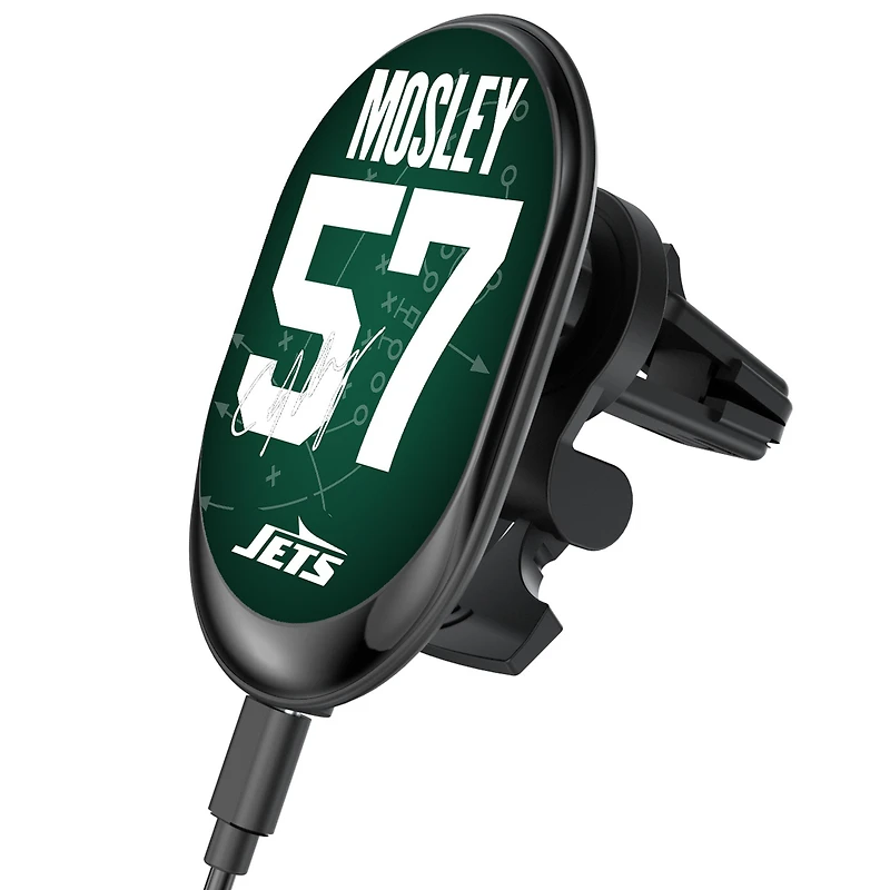 Keyscaper C.J. Mosley New York Jets Wireless Magnetic Car Charger
