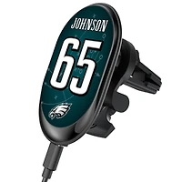 Keyscaper Lane Johnson Philadelphia Eagles Wireless Magnetic Car Charger