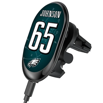Keyscaper Lane Johnson Philadelphia Eagles Wireless Magnetic Car Charger