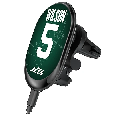 Keyscaper Garrett Wilson New York Jets Wireless Magnetic Car Charger