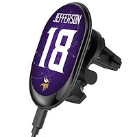 Keyscaper Justin Jefferson Minnesota Vikings Wireless Magnetic Car Charger