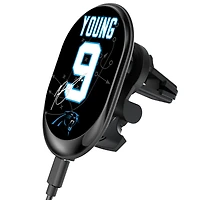 Keyscaper Bryce Young Carolina Panthers Wireless Magnetic Car Charger