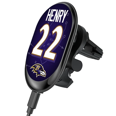 Keyscaper Derrick Henry Baltimore Ravens Wireless Magnetic Car Charger